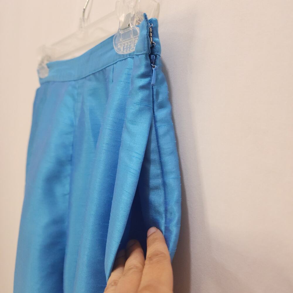 Shomi by Miller Shor Vintage Y2K 2-Piece Nylon Pants Jacket Teal Pantsuit Set 6P - Picture 7 of 16